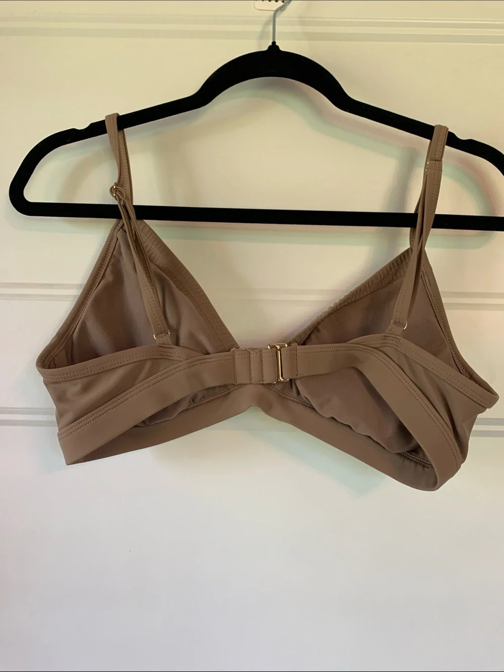 Kona Sol Taupe High-Waist Triangle Bikini Set size -M